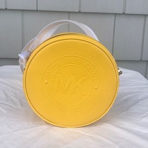 NWT-Small Michael Kors Yellow Canteen